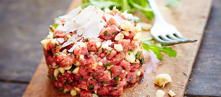 recette du Tartare de bœuf au couteau du Paludier