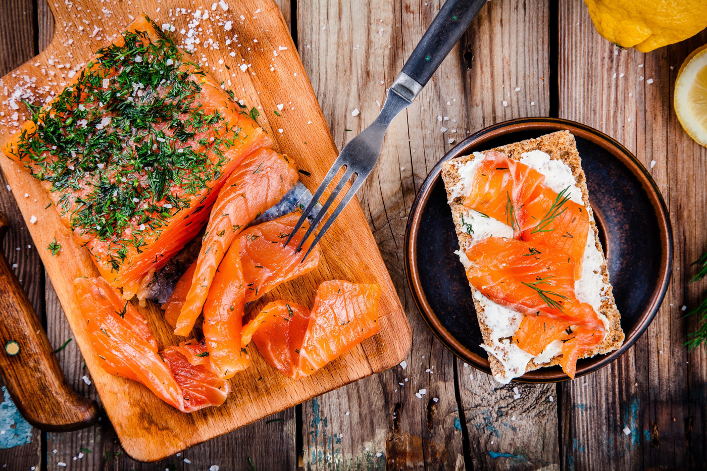 recette Gravlax de Saumon au gros sel