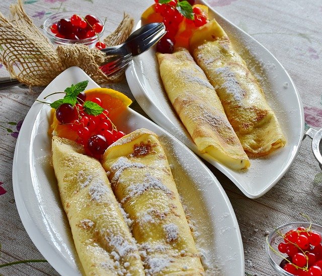 recette Crêpes aux pommes caramélisées