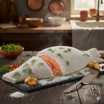 saumon croute de sel