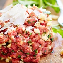 recette du Tartare de bœuf au couteau du Paludier